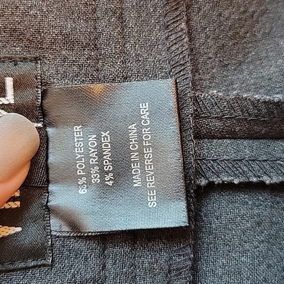 Virtue Stretchy Dress Pants Charcoal Gray Women's Size 12 Trouser - Picture 11 of 13